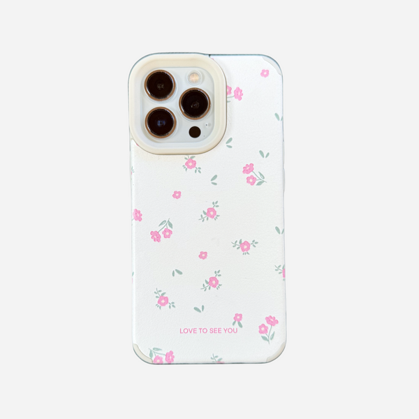 Funda Cuero Flower™ - iPhone 13 - 16 Series